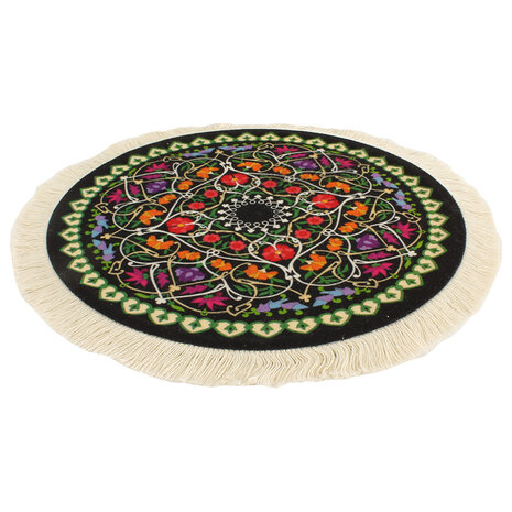 Tipsy Gypsy Ronde Muismat met Kwastjes