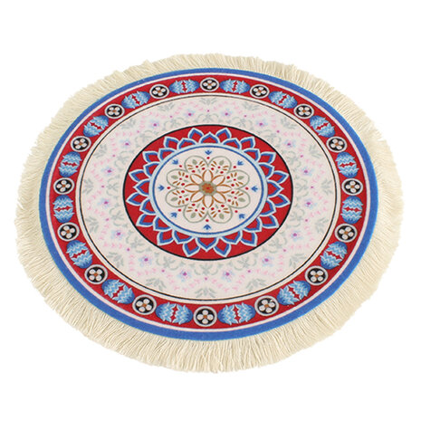 Boho Mojo Ronde Muismat met Kwastjes