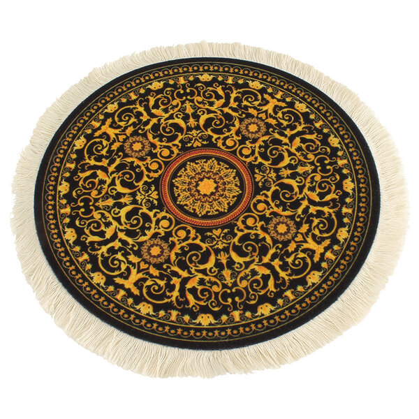 Dreamy Damask Ronde Muismat met Kwastjes