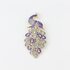 Pauw Broche Rhinestones - blauw