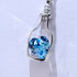 ketting fles blauw foto 2