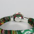 Bohemian Kleurige Katoen Armband Tibet Silver Bloem Snap Button Groen