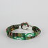 Bohemian Kleurige Katoen Armband Tibet Silver Bloem Snap Button Groen